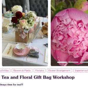 High tea & Floral Gift Bag workshop